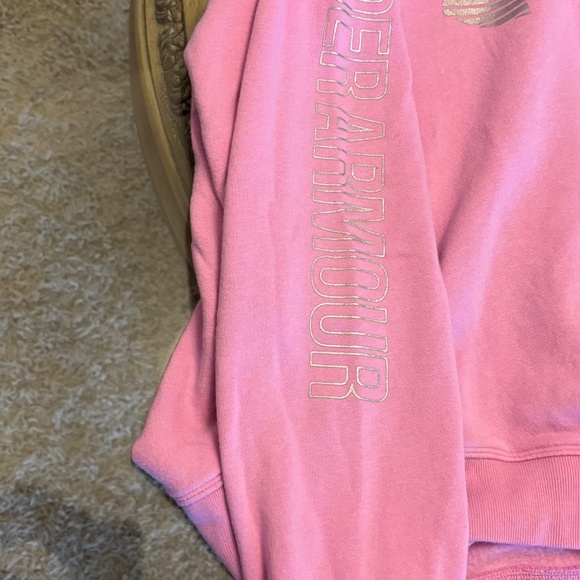 Under Armour UA Storm Fleece Hoodie Sweatshirt Pink Womens Size 2XL - Picture 6 of 6